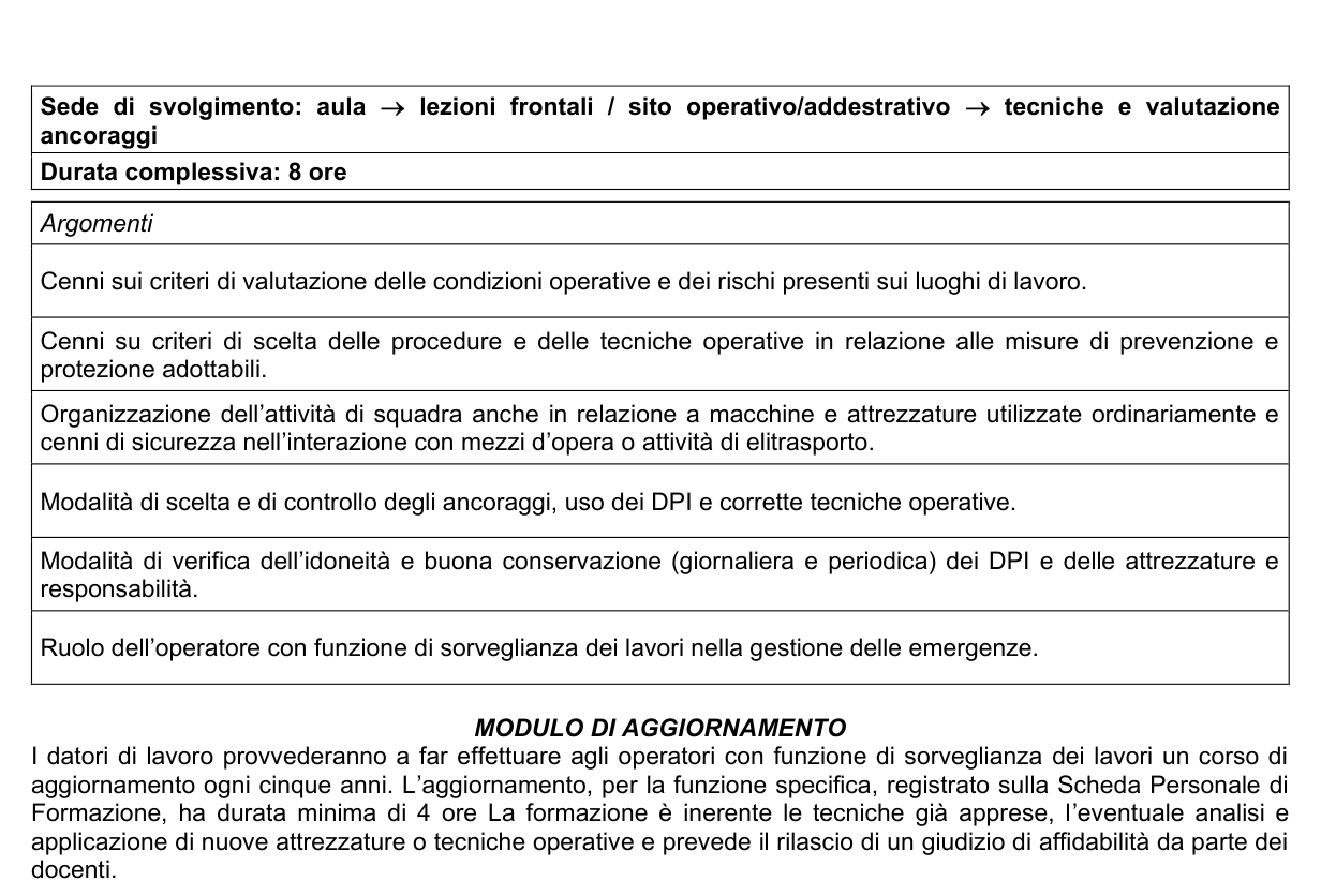 Rappresentazione grafica dell’Allegato XXI, parte 7