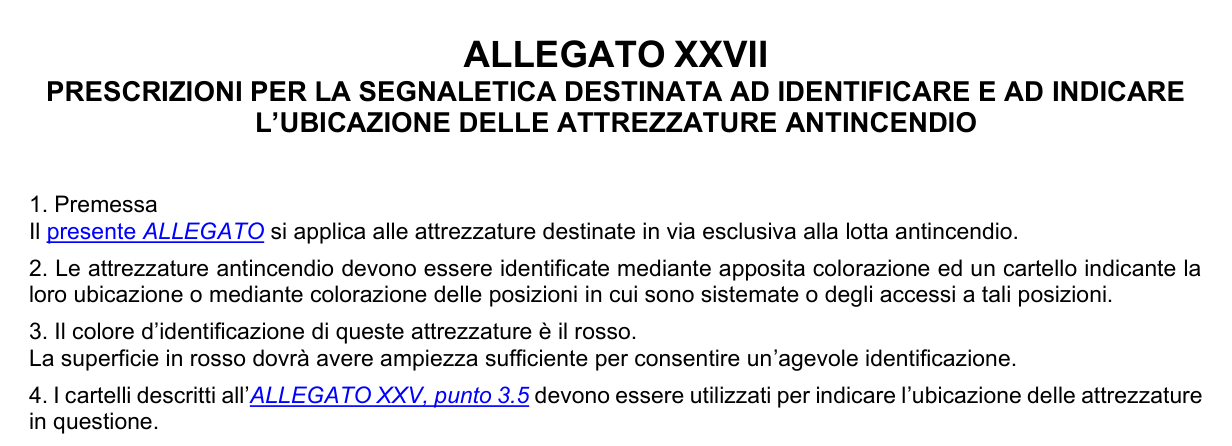 Allegato XXVII: rappresentazione di confronto, parte 1