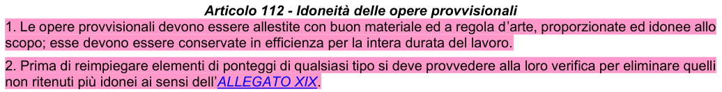 Art. 112: rappresentazione di confronto, parte 1