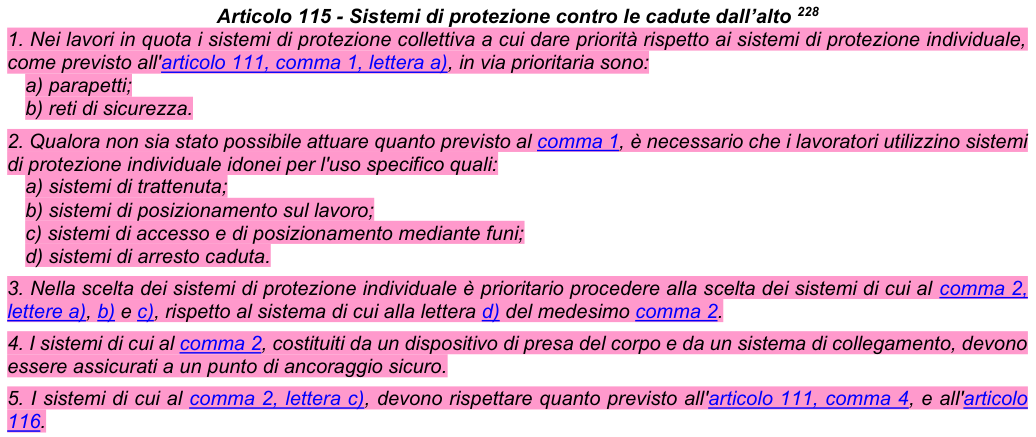 Art. 115: rappresentazione di confronto, parte 1
