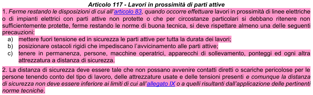 Art. 117: rappresentazione di confronto, parte 1