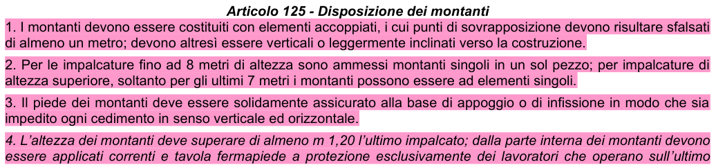 Art. 125: rappresentazione di confronto, parte 1