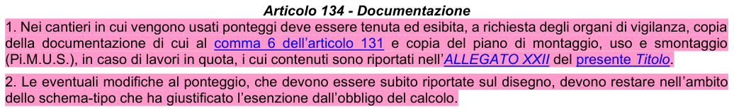 Art. 134: rappresentazione di confronto, parte 1