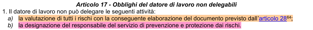 Art. 17: rappresentazione di confronto, parte 1