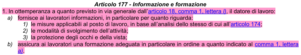 Art. 177: rappresentazione di confronto, parte 1