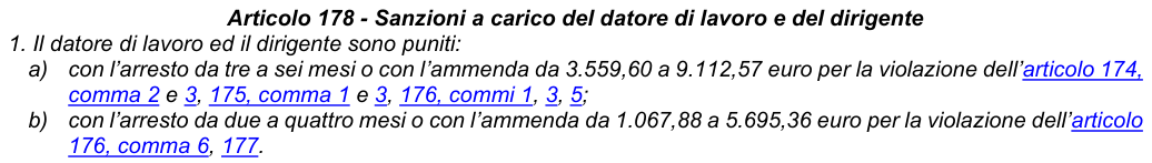 Art. 178: rappresentazione di confronto, parte 1