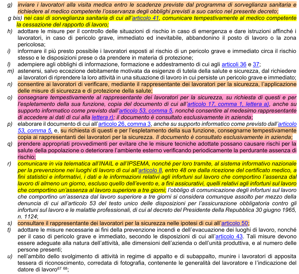 Art. 18: rappresentazione di confronto, parte 2