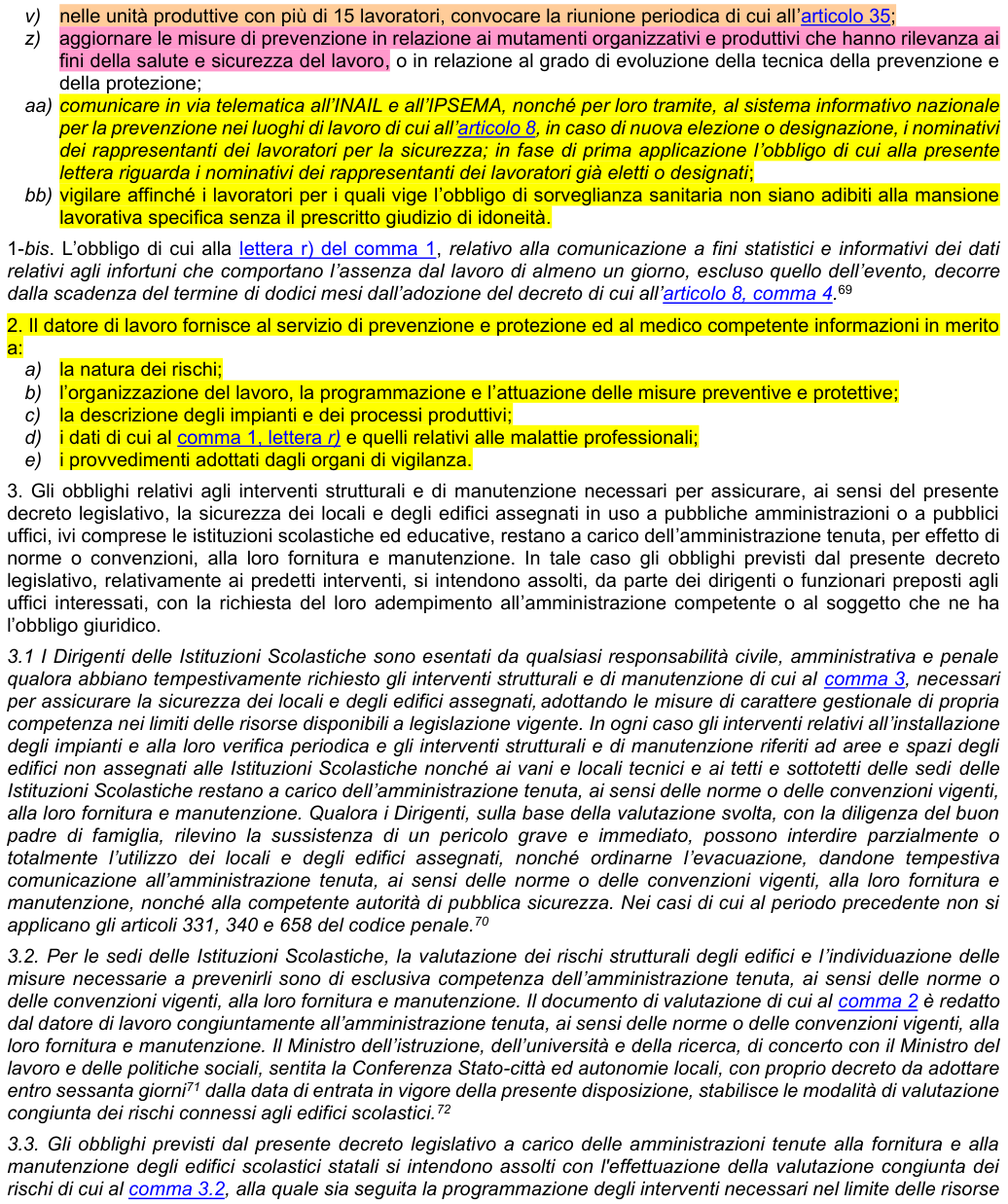 Art. 18: rappresentazione di confronto, parte 3