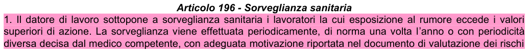 Art. 196: rappresentazione di confronto, parte 1