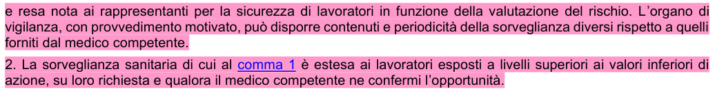 Art. 196: rappresentazione di confronto, parte 2