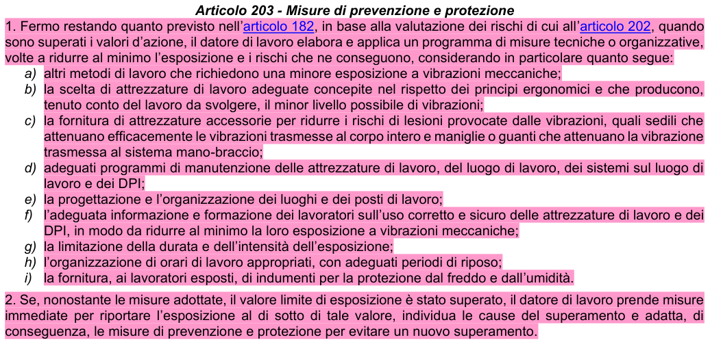 Art. 203: rappresentazione di confronto, parte 1
