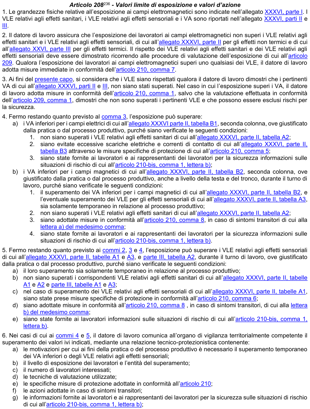 Art. 208: rappresentazione di confronto, parte 1