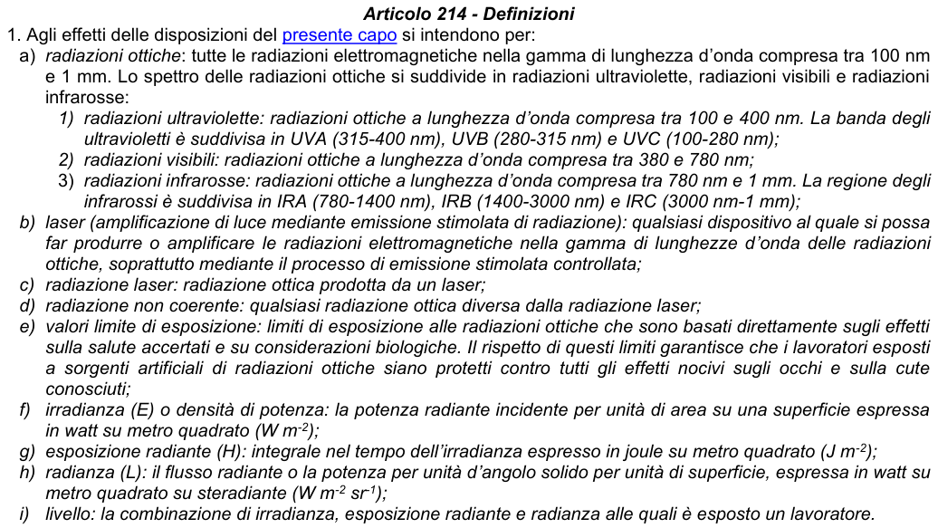 Art. 214: rappresentazione di confronto, parte 1