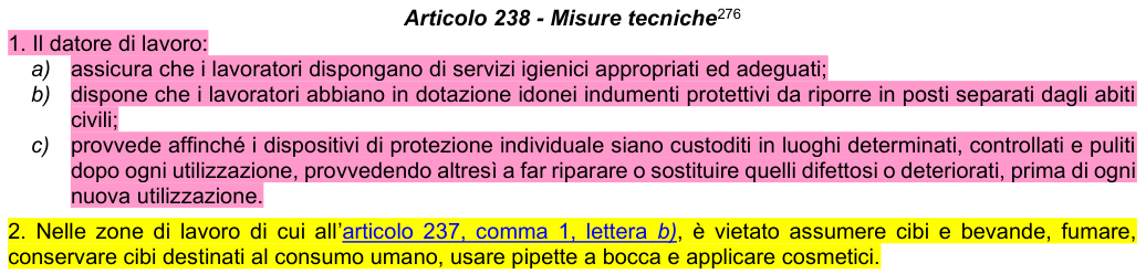 Art. 238: rappresentazione di confronto, parte 1