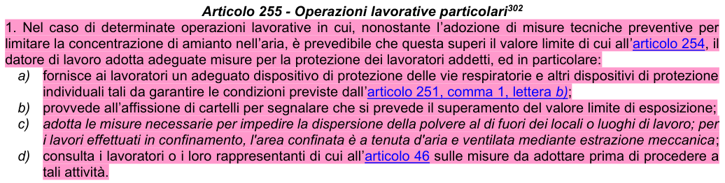 Art. 255: rappresentazione di confronto, parte 1