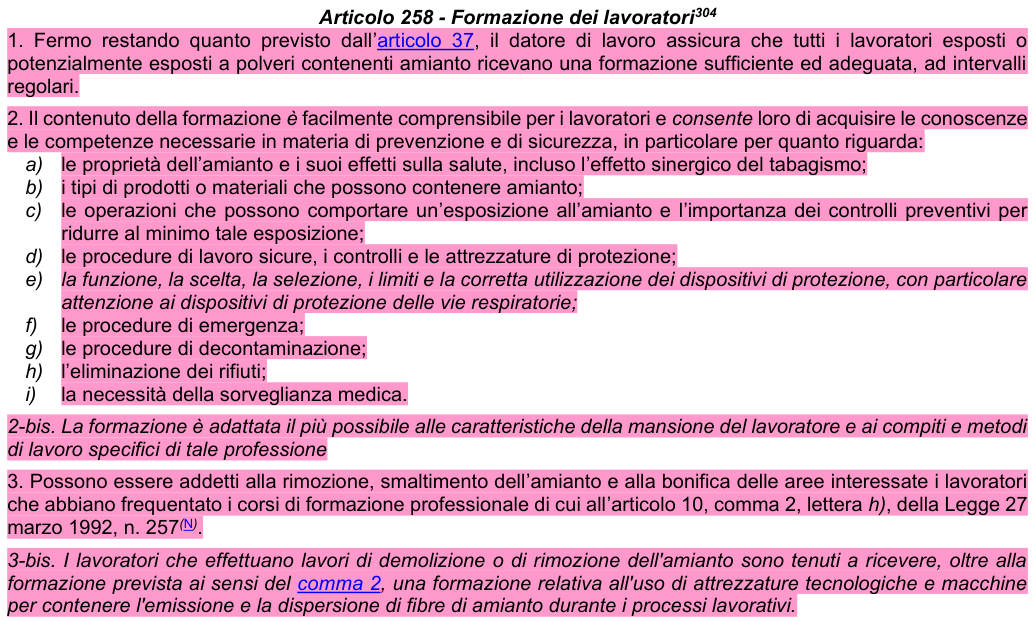 Art. 258: rappresentazione di confronto, parte 1
