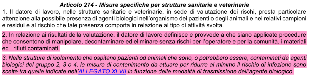 Art. 274: rappresentazione di confronto, parte 1