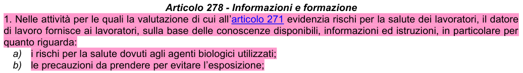 Art. 278: rappresentazione di confronto, parte 1