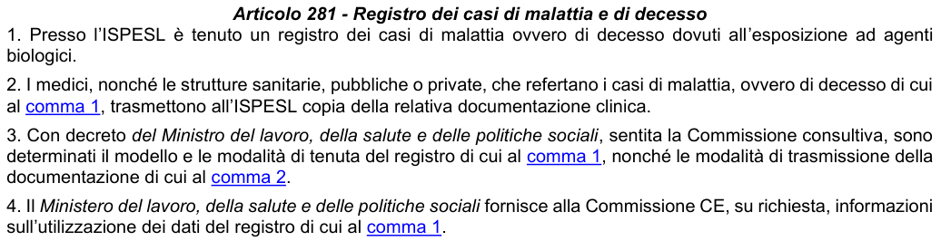 Art. 281: rappresentazione di confronto, parte 1