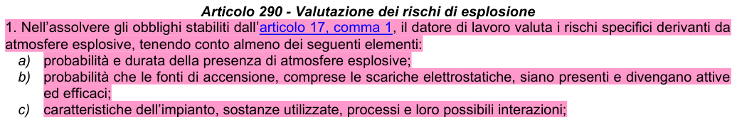 Art. 290: rappresentazione di confronto, parte 1
