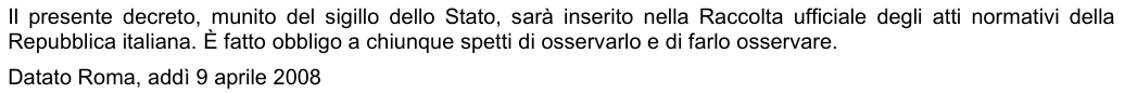 Art. 306: rappresentazione di confronto, parte 3