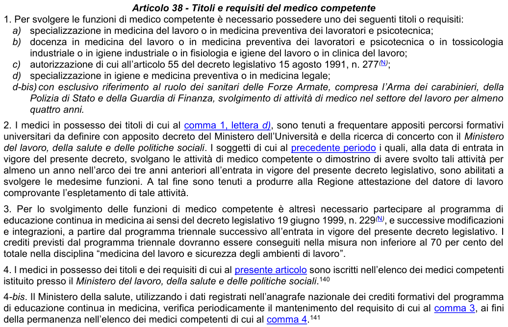 Art. 38: rappresentazione di confronto, parte 1