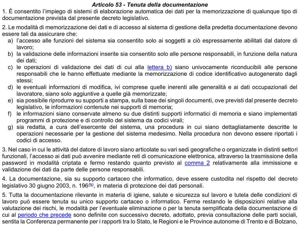 Art. 53: rappresentazione di confronto, parte 1