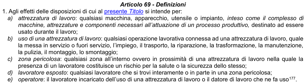 Art. 69: rappresentazione di confronto, parte 1