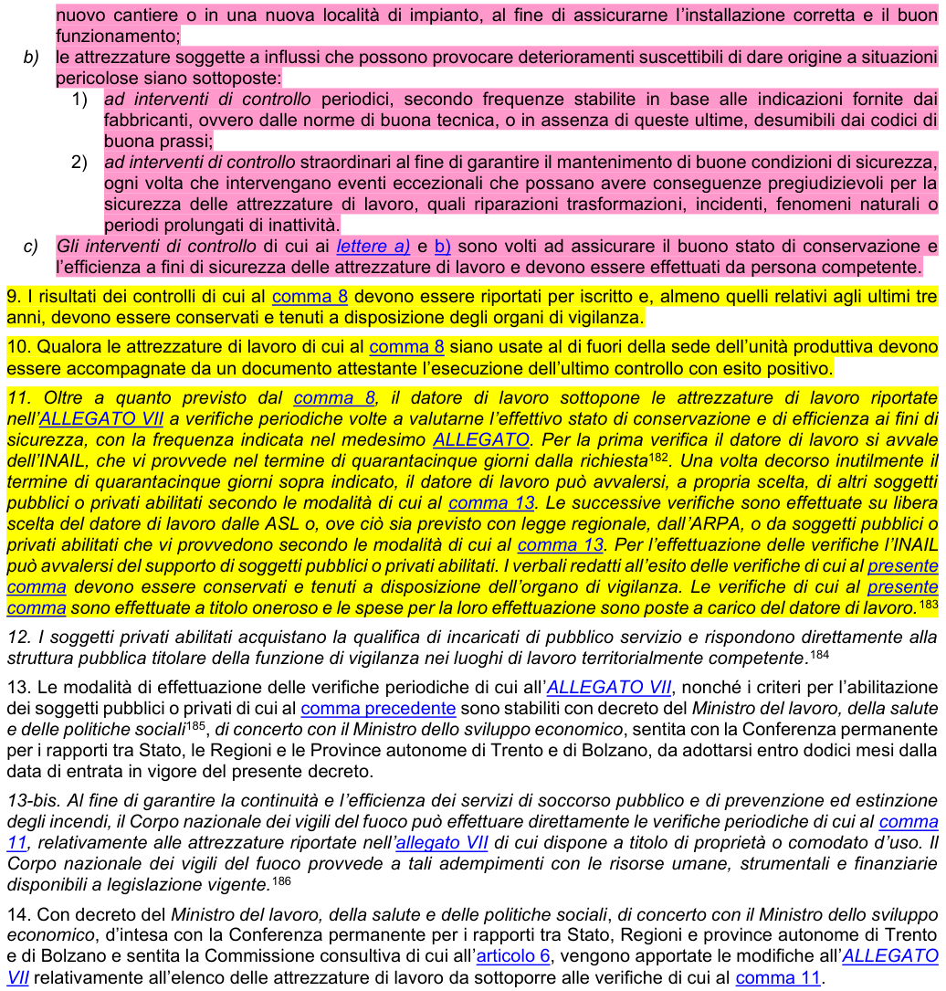 Art. 71: rappresentazione di confronto, parte 2