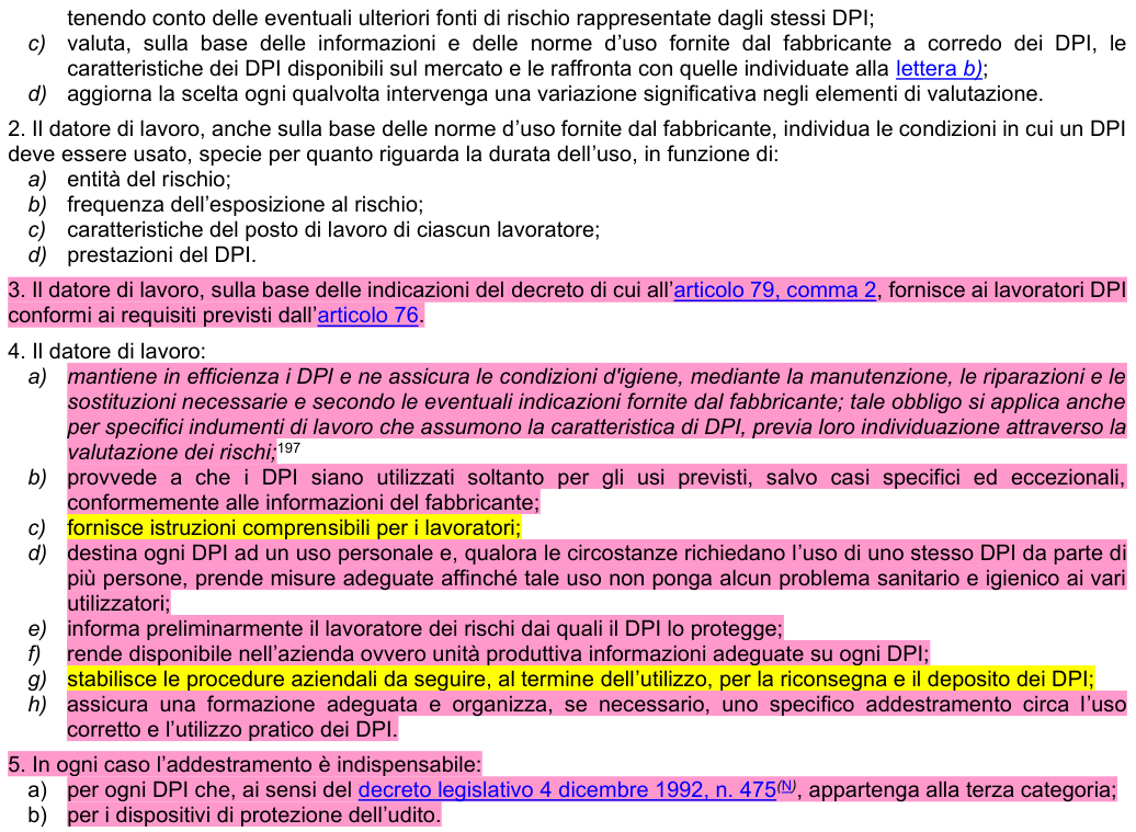 Art. 77: rappresentazione di confronto, parte 2