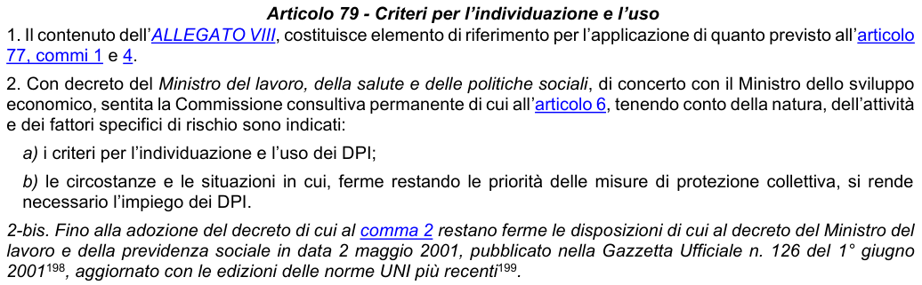 Art. 79: rappresentazione di confronto, parte 1