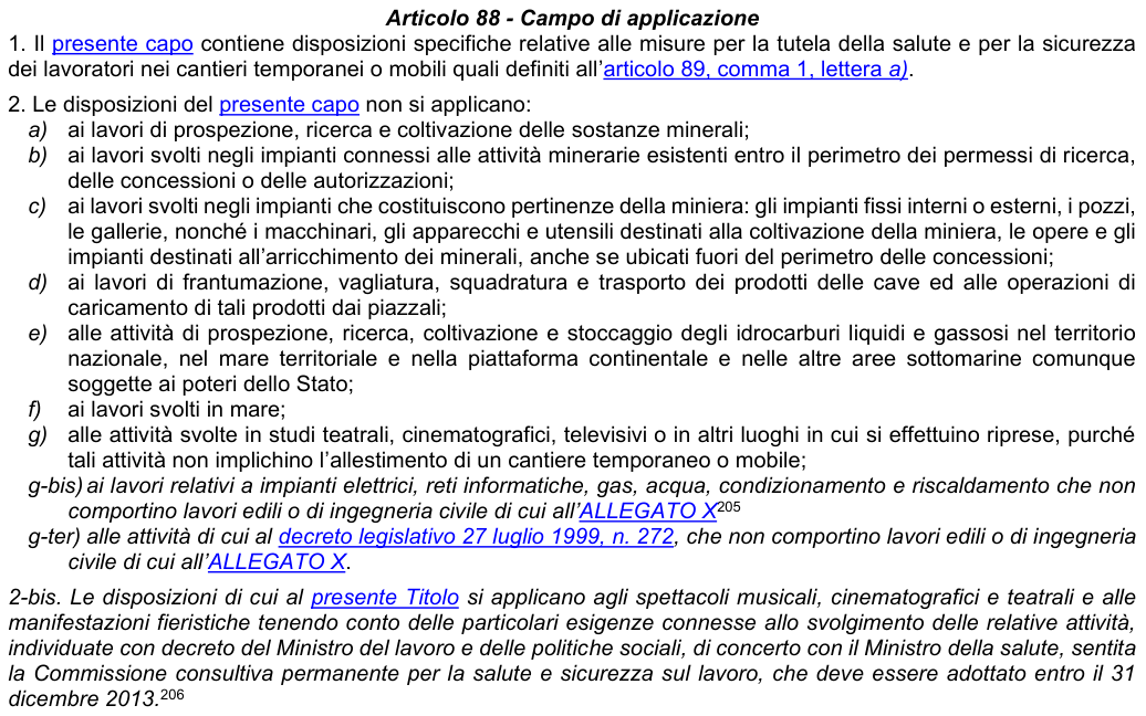 Art. 88: rappresentazione di confronto, parte 1