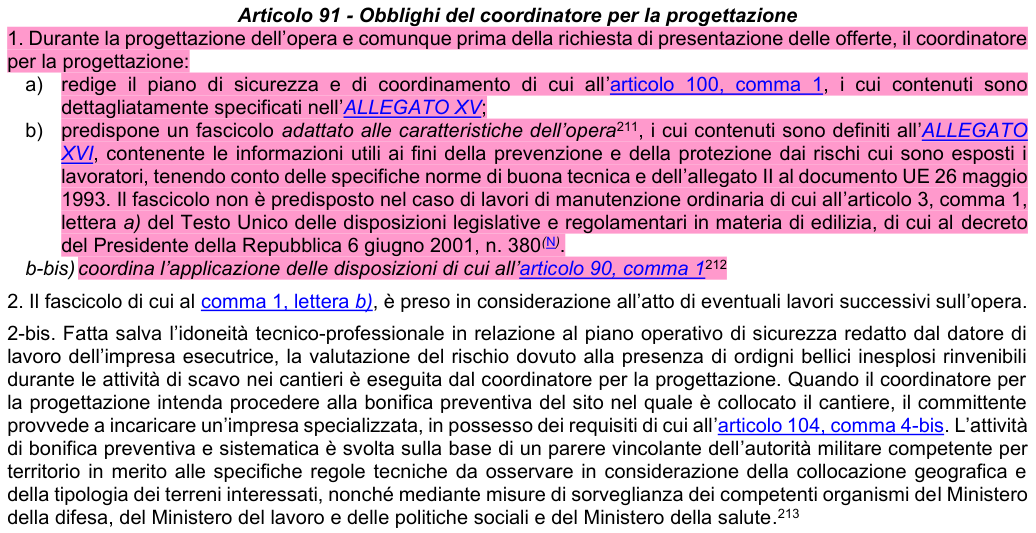 Art. 91: rappresentazione di confronto, parte 1